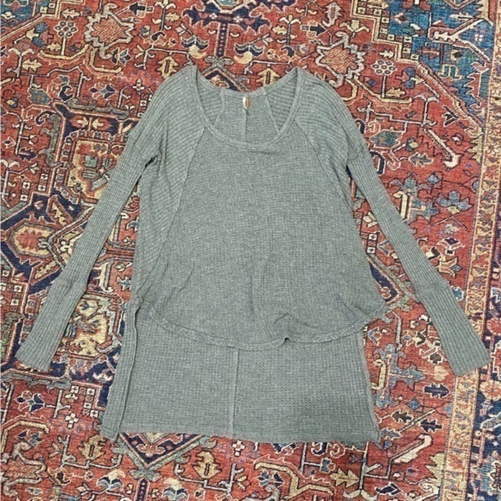 Free People Ventura Drippy Thermal Long Sleeve Sweater - Picture 8 of 8
